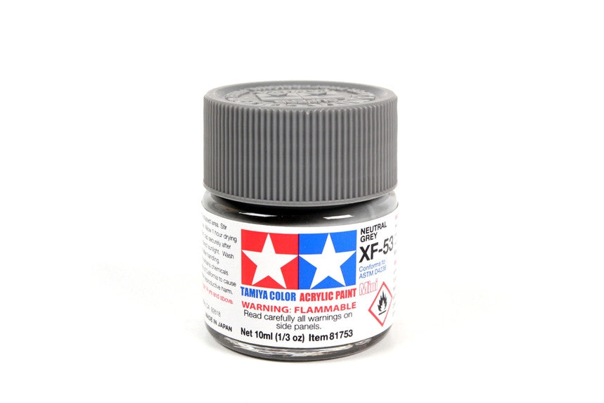 Tamiya 81753 Mini Acrylic XF-53 Neutral Gray - 10ml