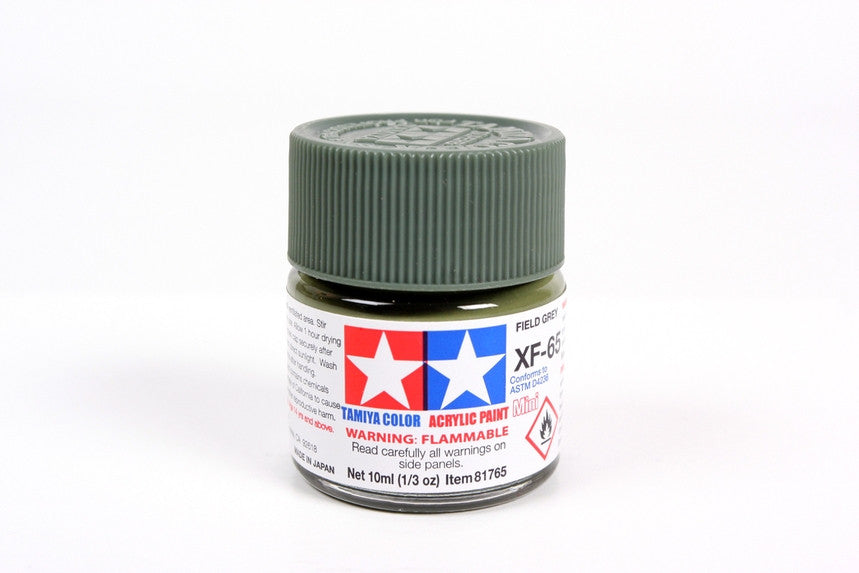Tamiya 81765 Mini Acrylic XF-65 Field Gray - 10ml