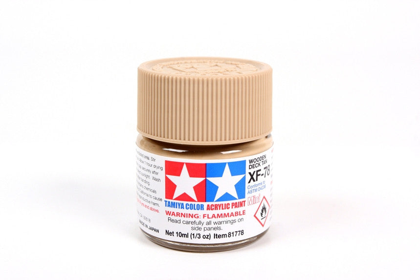 Tamiya 81778 Mini Acrylic XF-78 Wood Deck Tan - 10ml