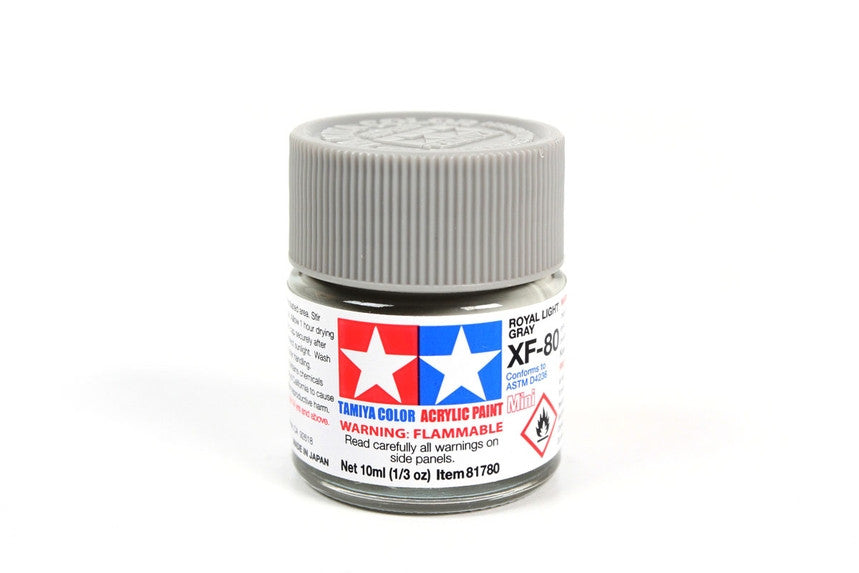 Tamiya 81780 Mini Acrylic XF-80 Royal Light Gray - 10ml