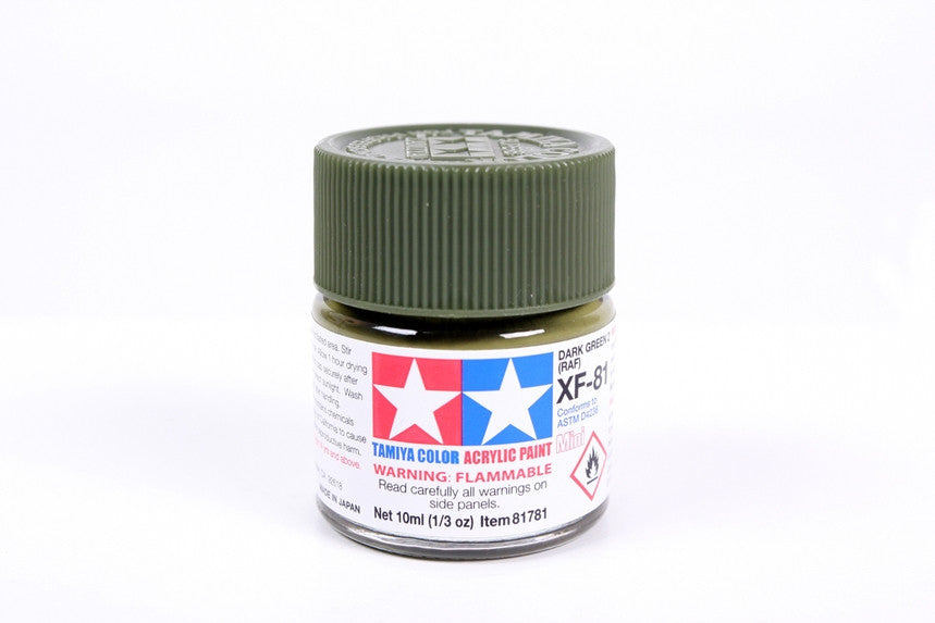 Tamiya 81781 Mini Acrylic XF-81 Dark Green 2 - 10ml
