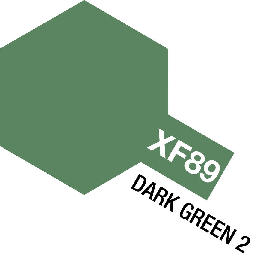 Tamiya 81789 Mini Acrylic XF-89 Dark Green 2 - 10ml