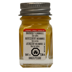 Testors 1114 Enamel Paint Gloss Yellow - 1/4oz