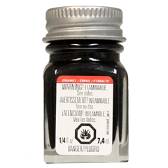 Testors 1139 Enamel Paint Semi-Gloss Black - 1/4oz