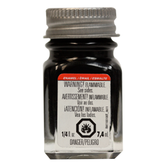 Testors 1147 Enamel Paint Gloss Black - 1/4oz