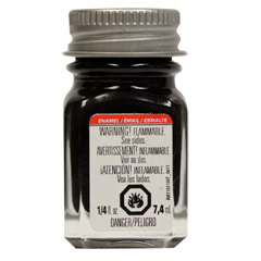 Testors 1149 Enamel Paint Flat Black - 1/4oz