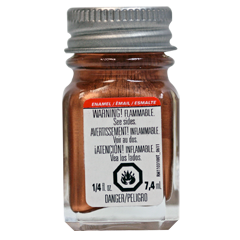 Testors 1151 Enamel Paint Metallic Copper - 1/4oz