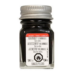 Testors 1154 Enamel Paint Black Metallic - 1/4oz