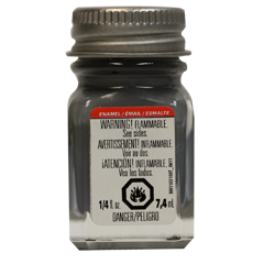 Testors 1163 Enamel Paint Flat Battle Gray - 1/4oz