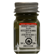 Testors 1165 Enamel Paint Flat Olive - 1/4oz