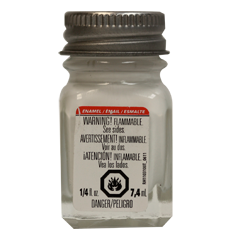 Testors 1168 Enamel Paint Flat White - 1/4oz