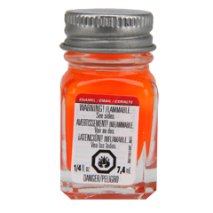 Testors 1173 Enamel Paint Orange Fluorescent - 1/4oz