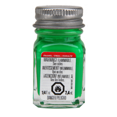 Testors 1174 Enamel Paint Green Fluorescent - 1/4oz
