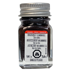 Testors 1183 Enamel Paint Flat Rubber - 1/4oz