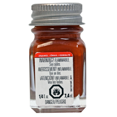 Testors 1185 Enamel Paint Flat Rust - 1/4oz