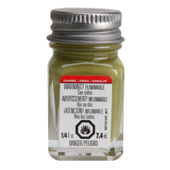Testors 1195 Enamel Paint Flat Split Pea - 1/4oz