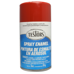 Testors 1204 Gloss Dark Red Spray Enamel - 3oz