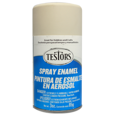 Testors 1233 Flat Light Aircraft Gray Spray Enamel - 3oz