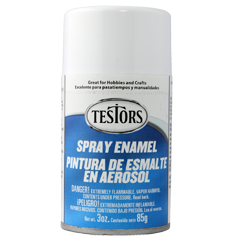 Testors 1245 Gloss White Spray Enamel - 3oz
