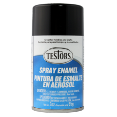Testors 1247 Gloss Black Spray Enamel - 3oz
