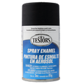 Testors 1249 Flat Black Spray Enamel - 3oz