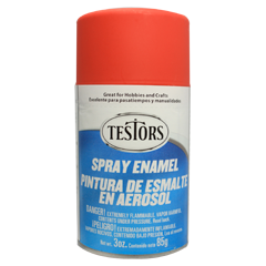 Testors 1250 Flat Red Spray Enamel - 3oz