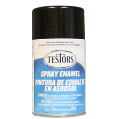 Testors 1254 Black Metallic Enamel - 3oz