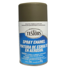 Testors 1265 Flat Olive Drab Spray Enamel - 3oz