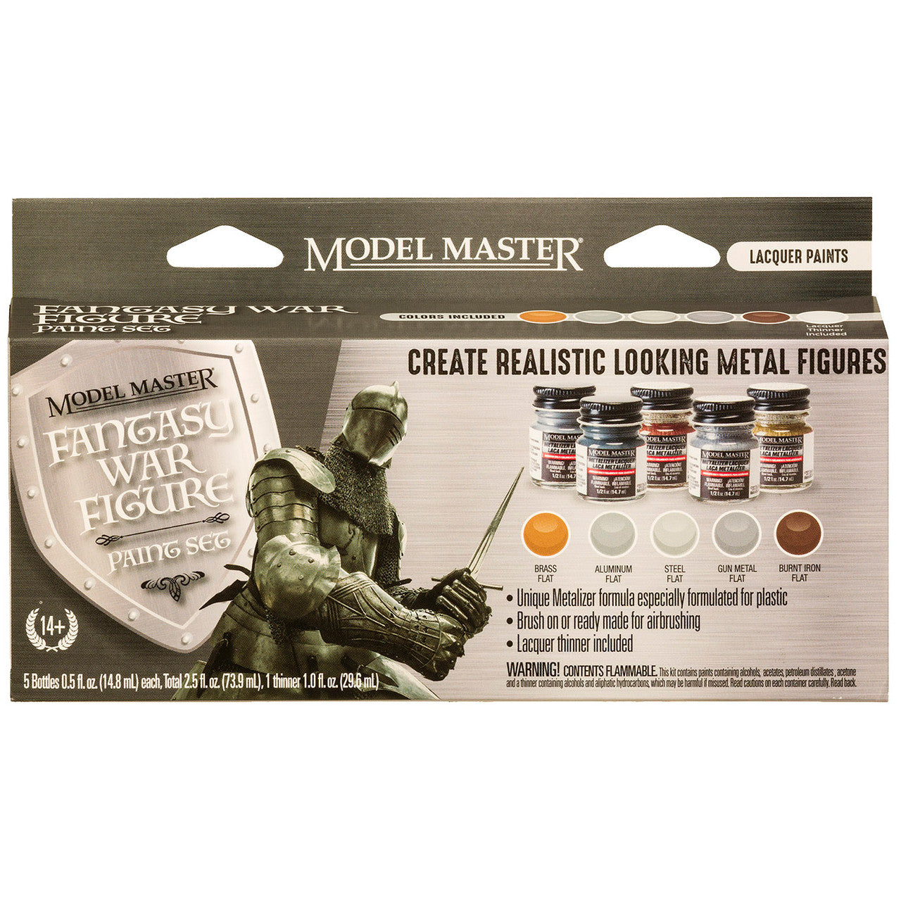 Testors 342301 Model Master Acrylic Paint Sets - Fantasy War Figure Paint Set