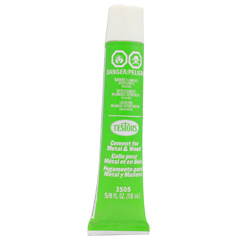 Testors 3505 Cement For Metal & Wood Fast Bonding - 5/8oz