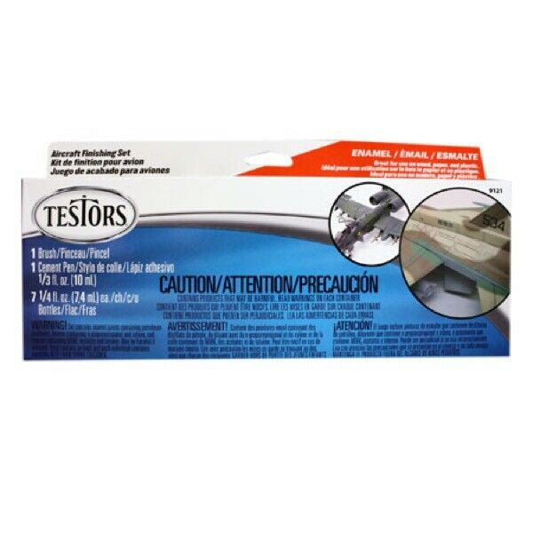 Testors 9121 Aircraft Finishing Enamel Paint Set