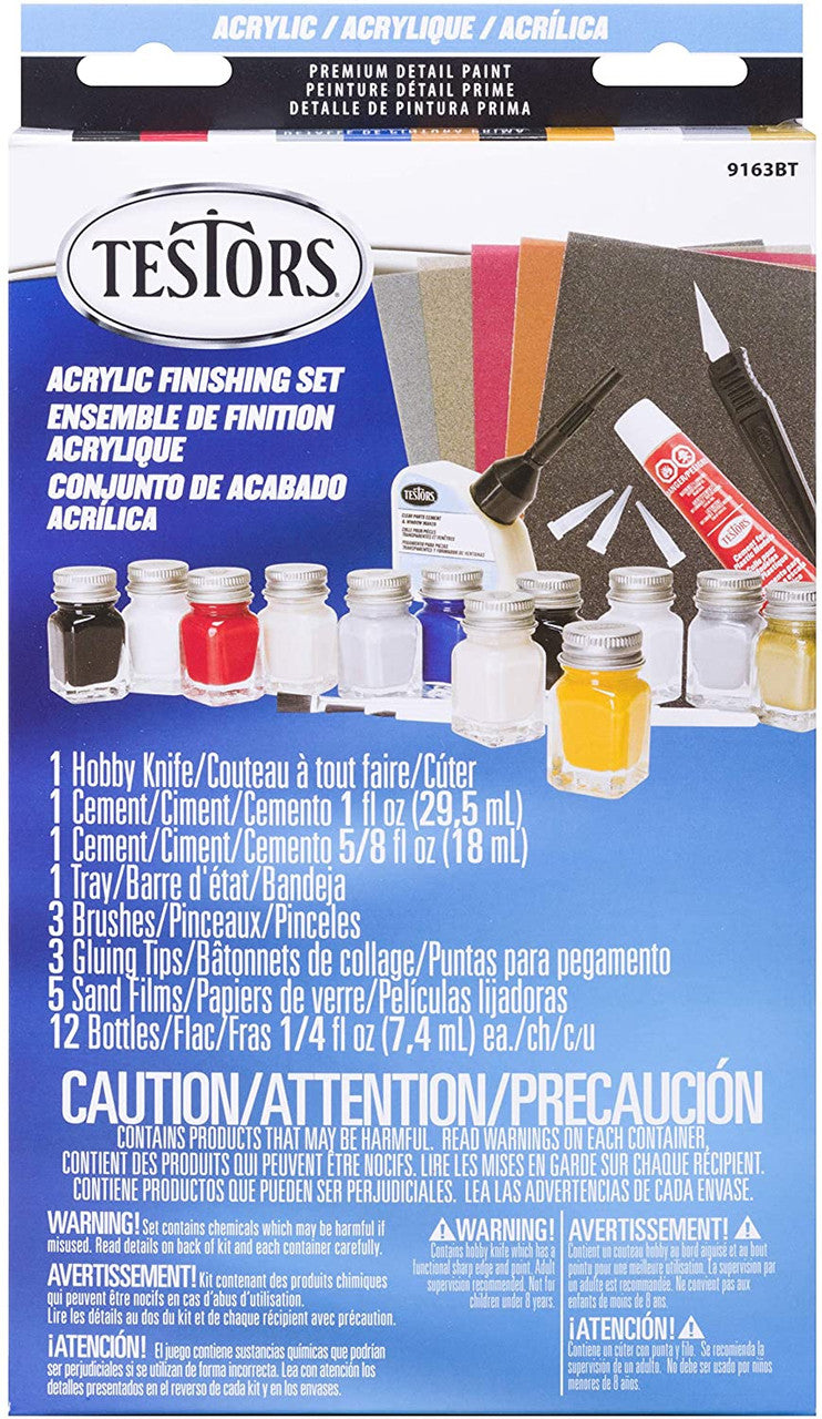 Testors 9163BT Acrylic Finishing Kit