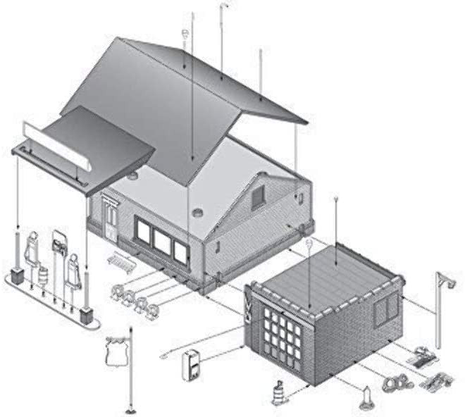 Woodland Scenics N Pre-Fab Sonny's Super Service Kit