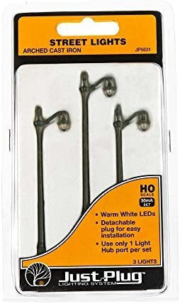 Woodland Scenics 5631 HO Gauge Just Plug Arched Cast Iron Street Lights