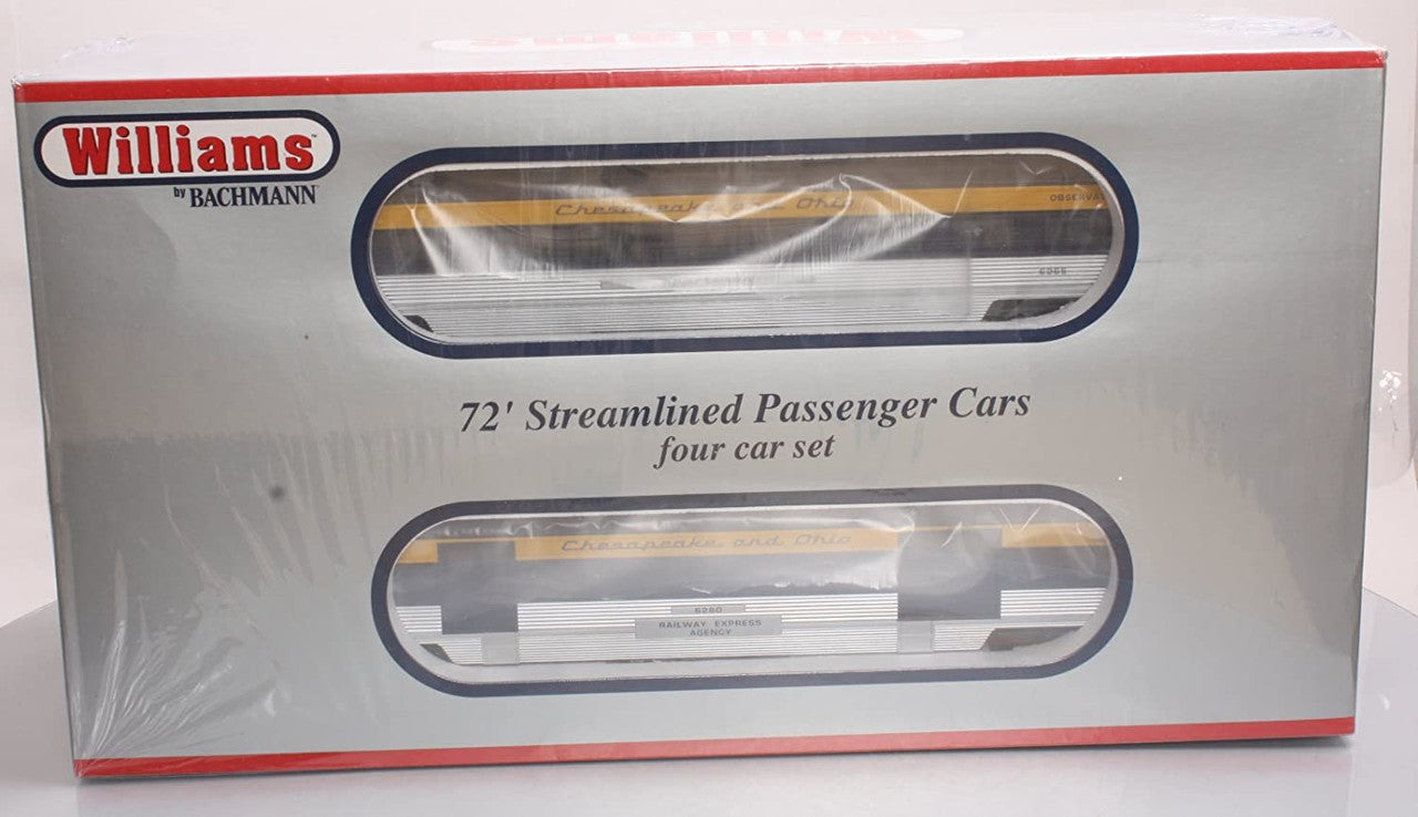 WLM 43155 O Gauge 72' Streamliners C&O/4pk