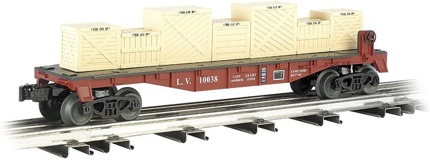 WLM 47553 O Gauge Flatcar with Crates LV